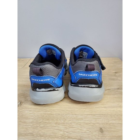 Skechers Kids 95445L Revel Sneaker Black/Gray/Royal Blue 1M US Little Kid - Picture 5 of 9